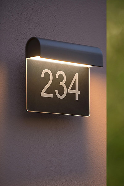 Applique murale THESI LED en aluminium avec LED intégré - Noir - Lucide