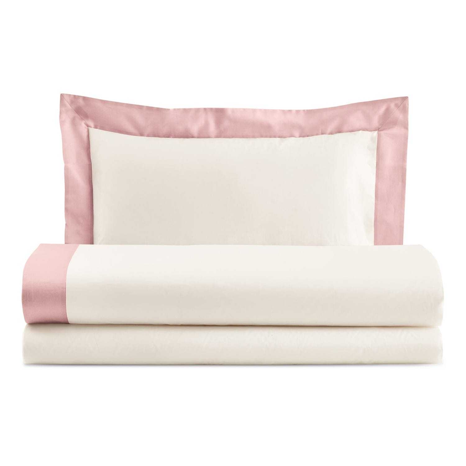 Completo letto una piazza e mezza Sharon rosa Biancoperla