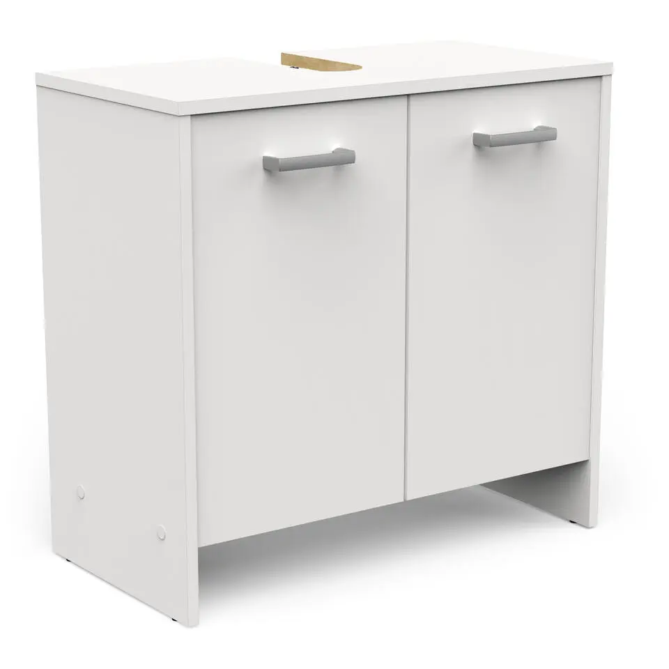 Wastafelkast Coralie - 63,8 x 32,9 x 61,4 cm - Wit