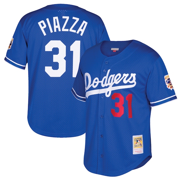 Mike Piazza Los Angeles Dodgers Youth Cooperstown Collection Mesh Batting Practice Jersey - Royal
