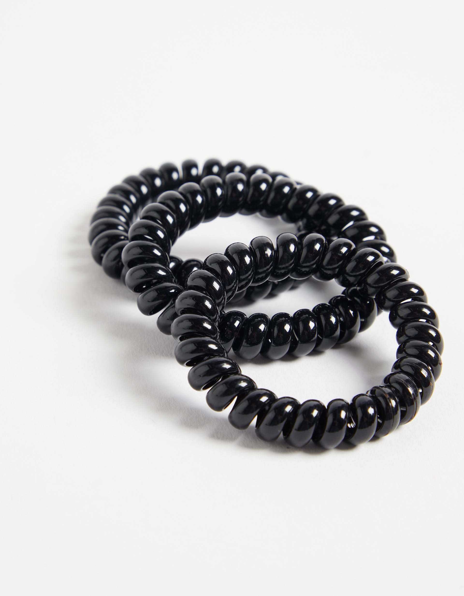 Pack 3 El&aacute;sticos de Cabelo, Mulher, Preto