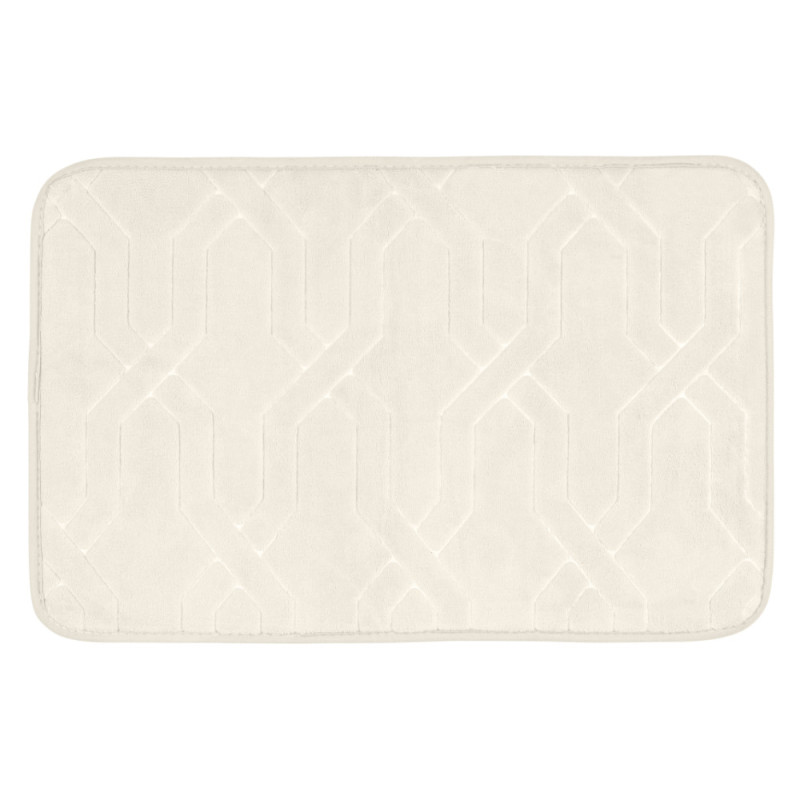 Tapis de bain Camiers blanc 40 x 60 cm ALLSTAR