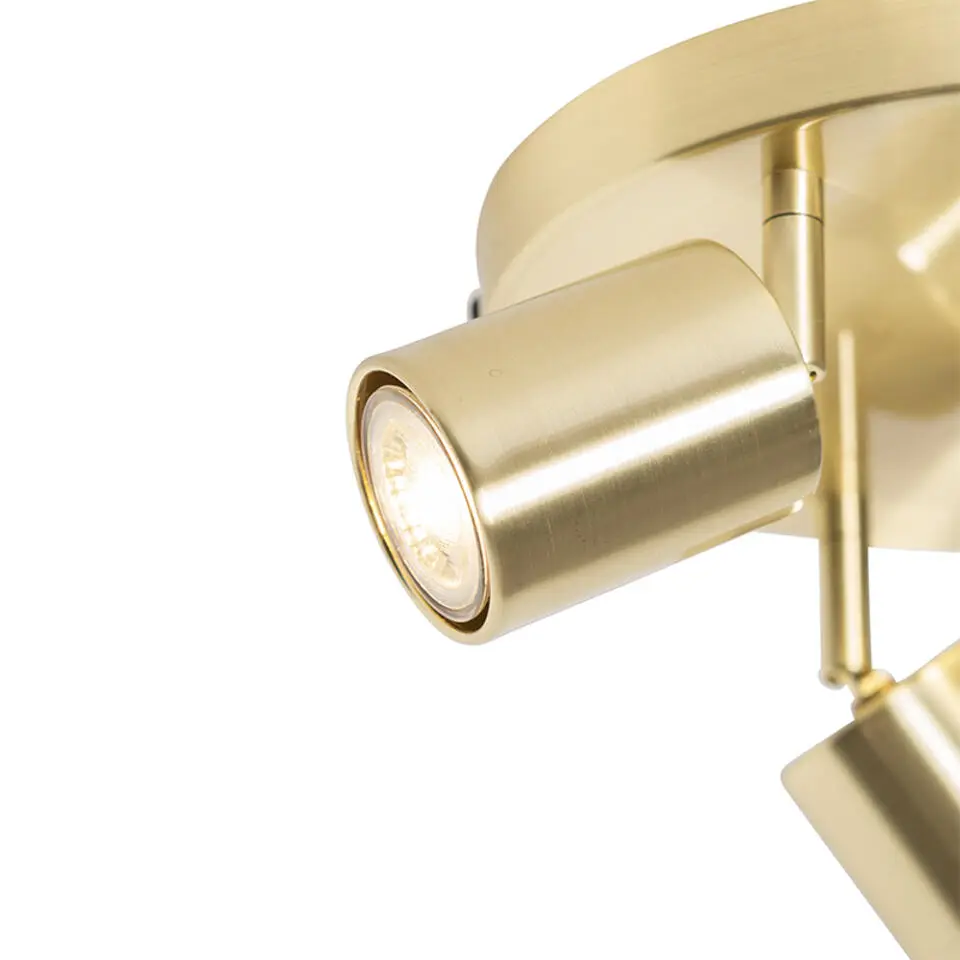 Qazqa richtbare spot java goudkleurig gu10