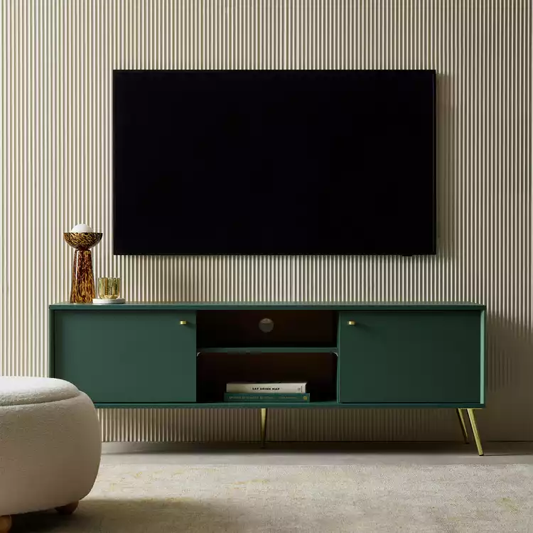 Habitat Moana 2 Door TV Unit - Green