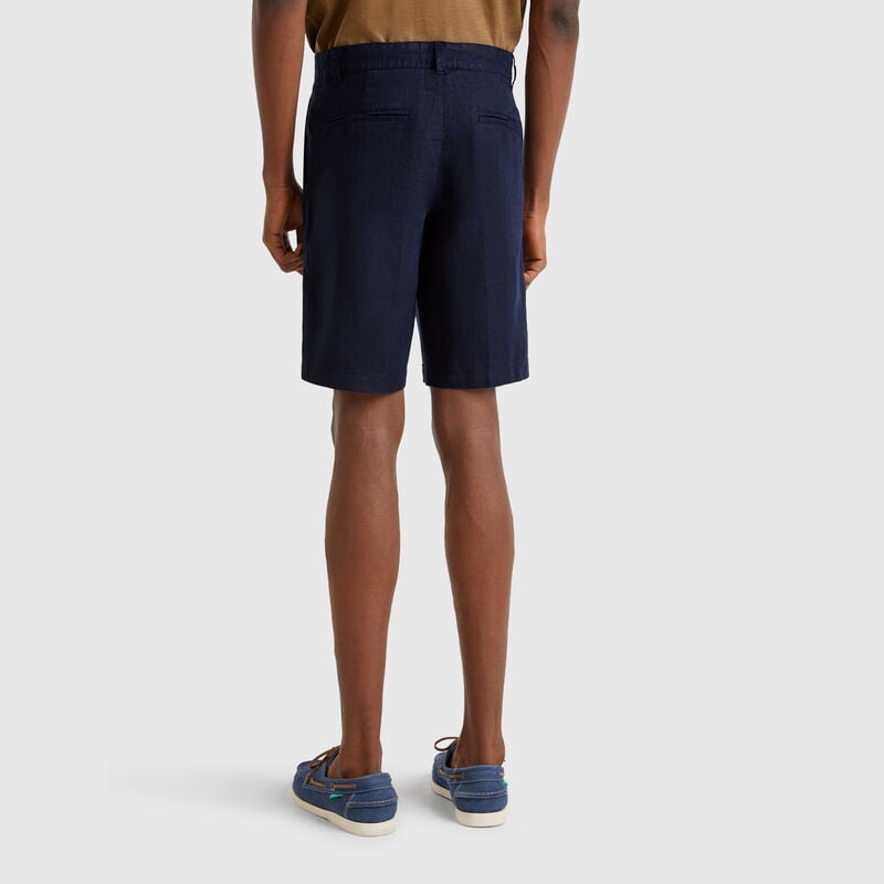 Bermudas in pure linen