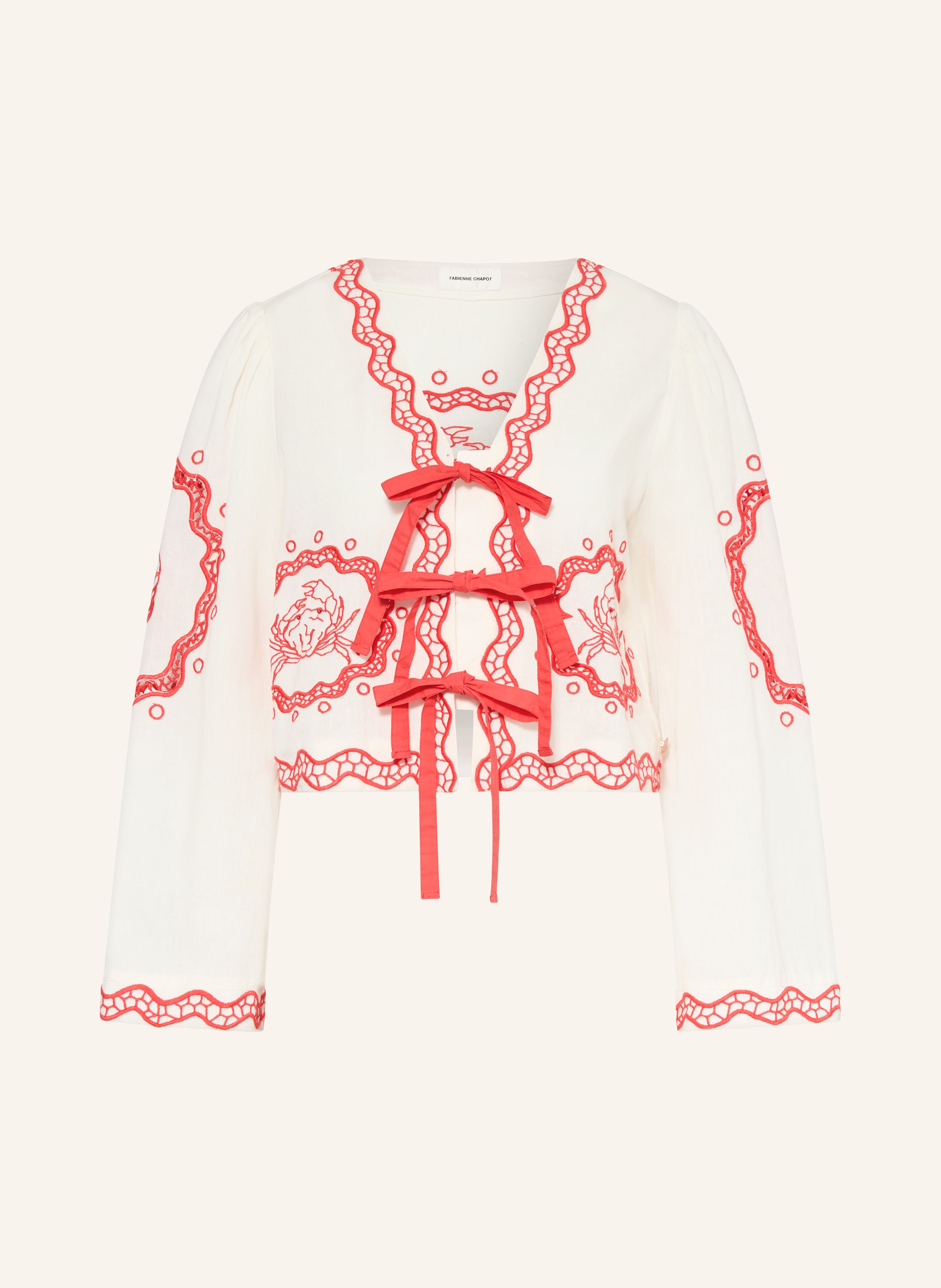 FABIENNE CHAPOT Blusenshirt SERVIETTE mit Stickereien