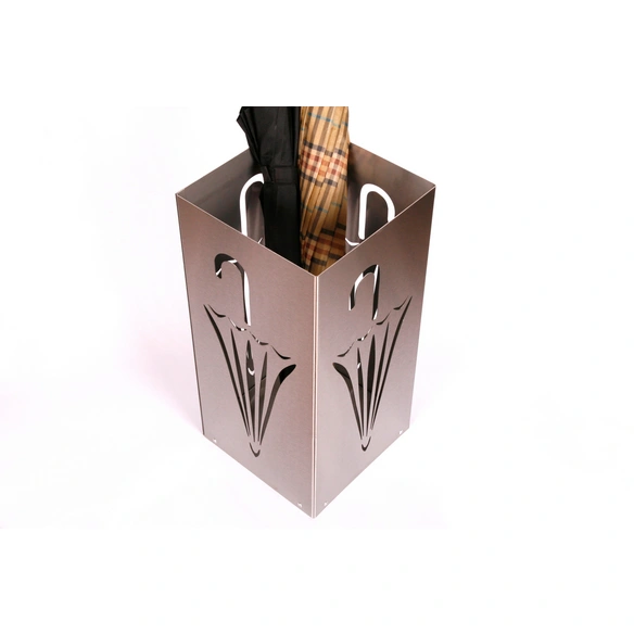 Schirmständer, BxHxL: 23 x 47 x 23 cm, Edelstahl