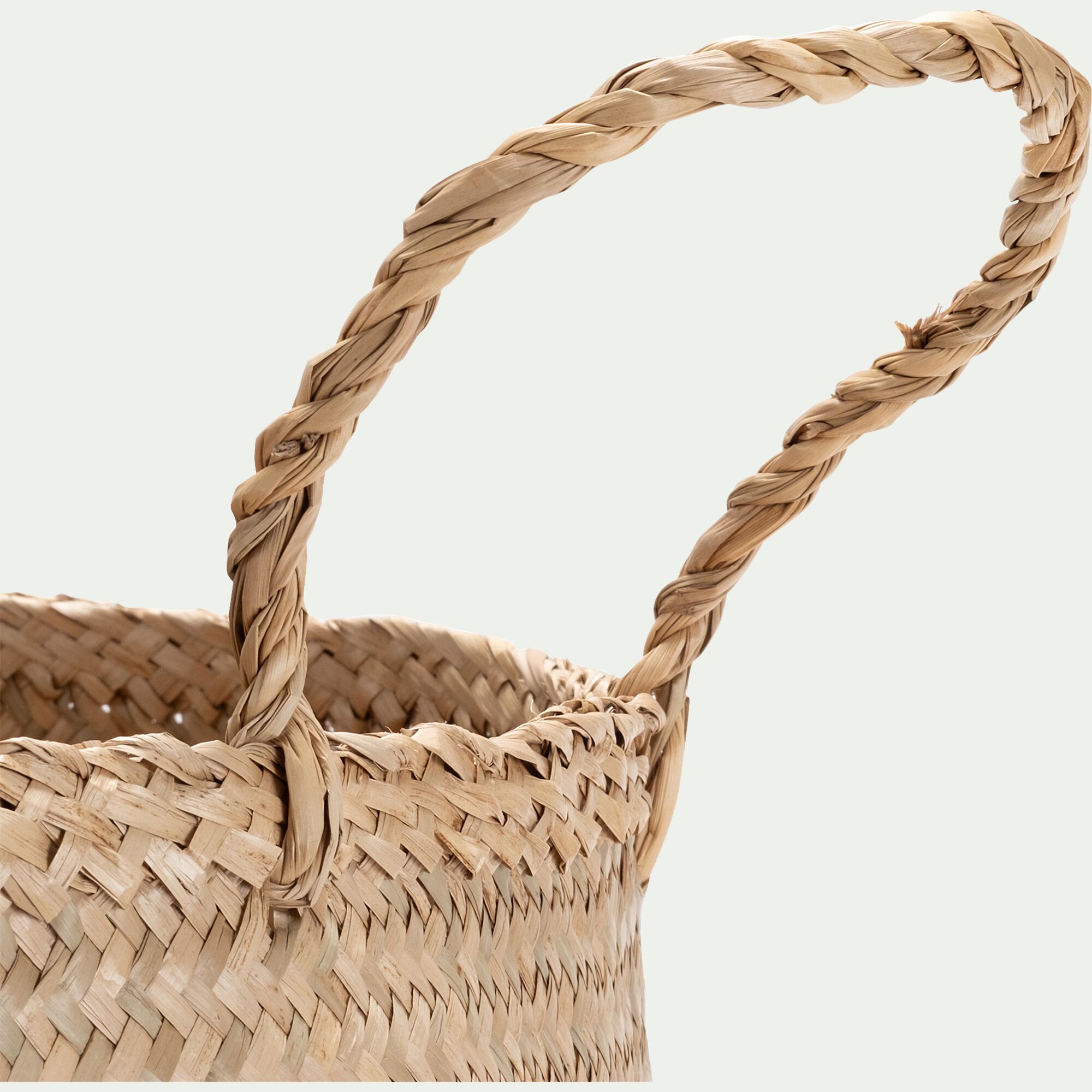 SIMBA - Panier déco lion en jonc de mer D40xH38cm - naturel