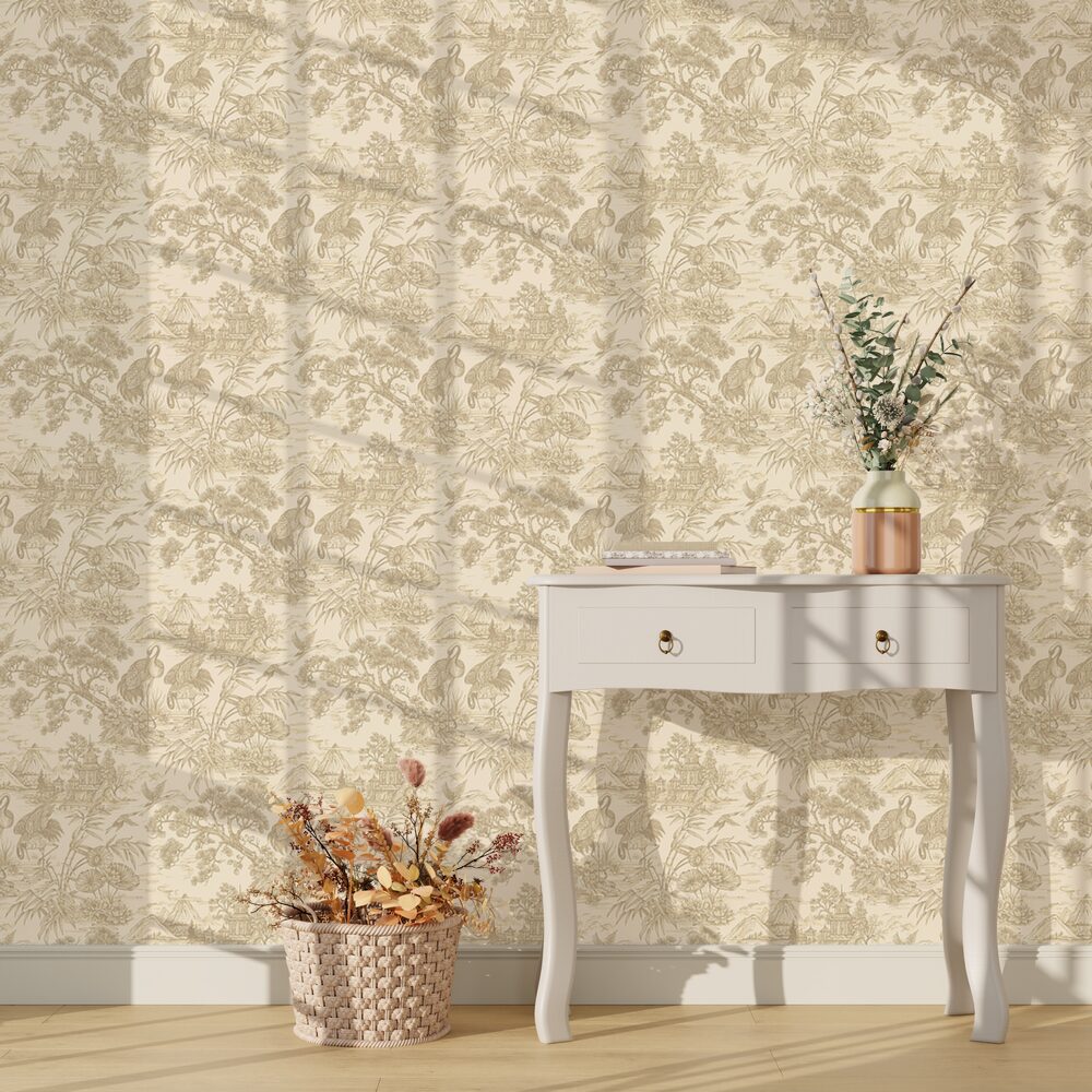 HOLDEN DECOR Papier peint intissé NATORU beige sable