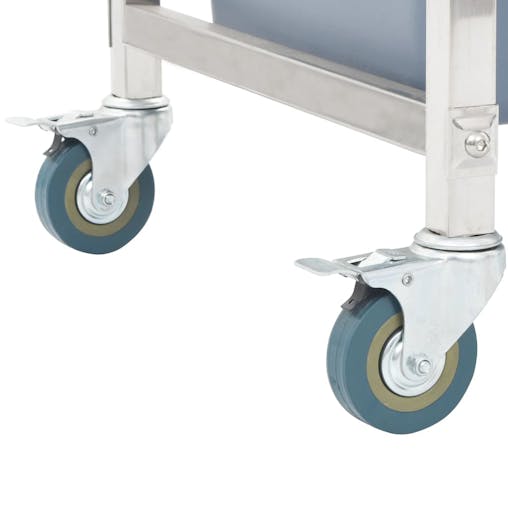 NNEVL Kitchen Cart with Plastic Containers 82x43.5x93 cm