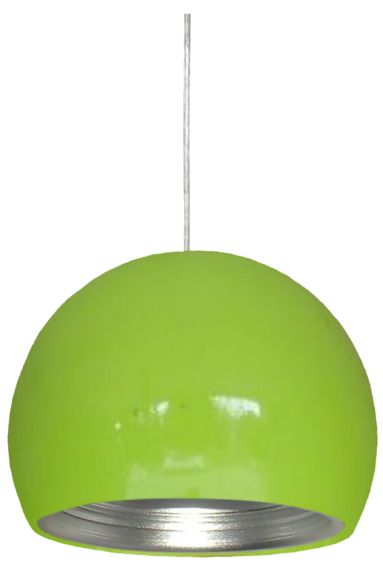 Lampa wisząca zielono-srebrna PICTOR 1xE27x60W wym: 110x25x25 cm Candellux