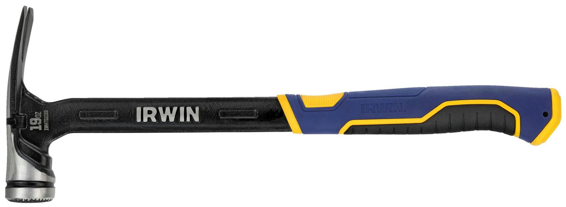 Irwin MaxStrike™ 19-oz Milled Face Velocity Steel Hammer with Flared Handle