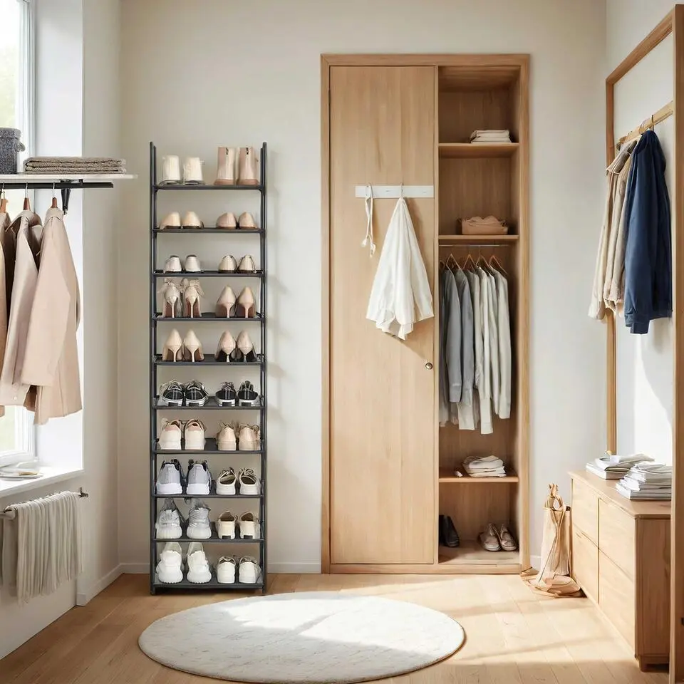 Schoenenrek Bj?rn - 45 x 28 x 173 cm - Zwart