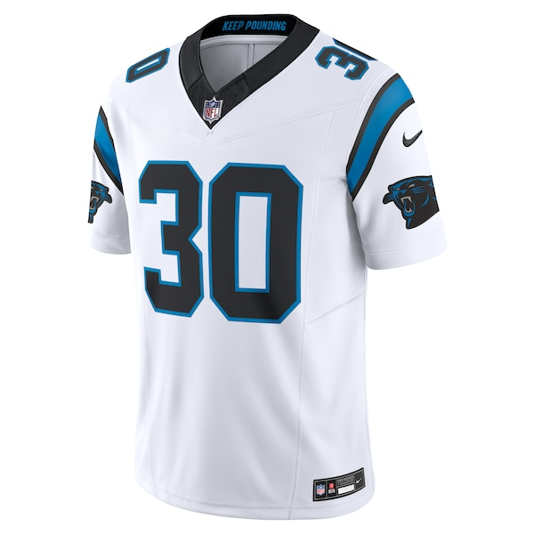 Chuba Hubbard Carolina Panthers Nike  Vapor F.U.S.E. Limited Jersey - White
