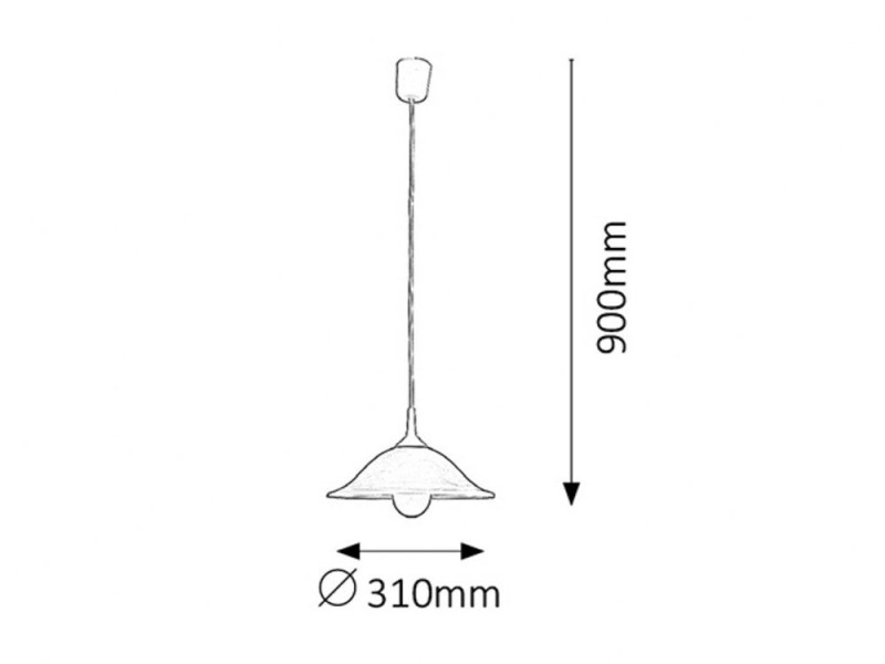 Lampa wisząca białe szkło alabastrowe Alabastro 1xE27x60W Rabalux