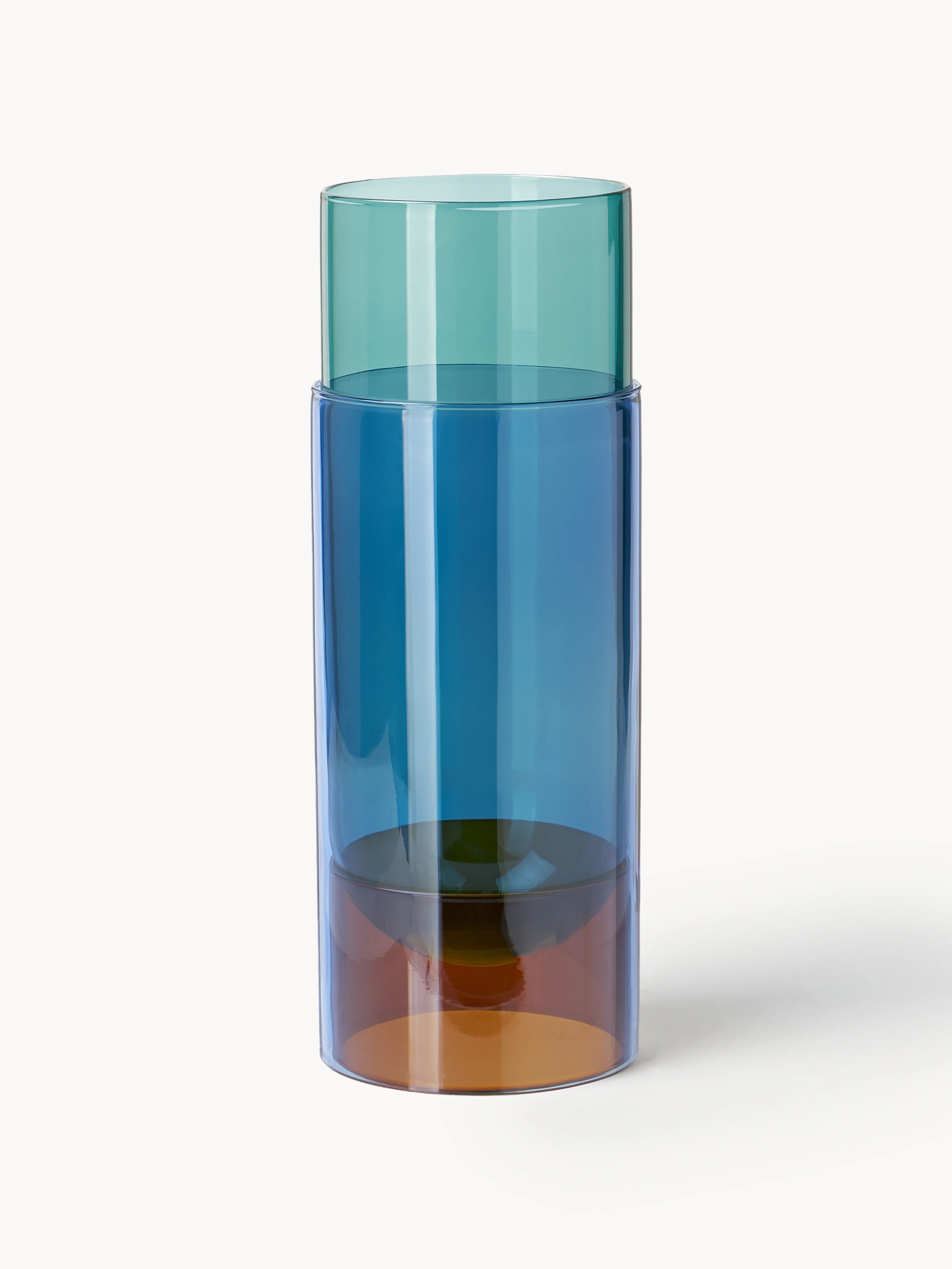 Mundgeblasene Vase Bouquet Tube, H 27 cm