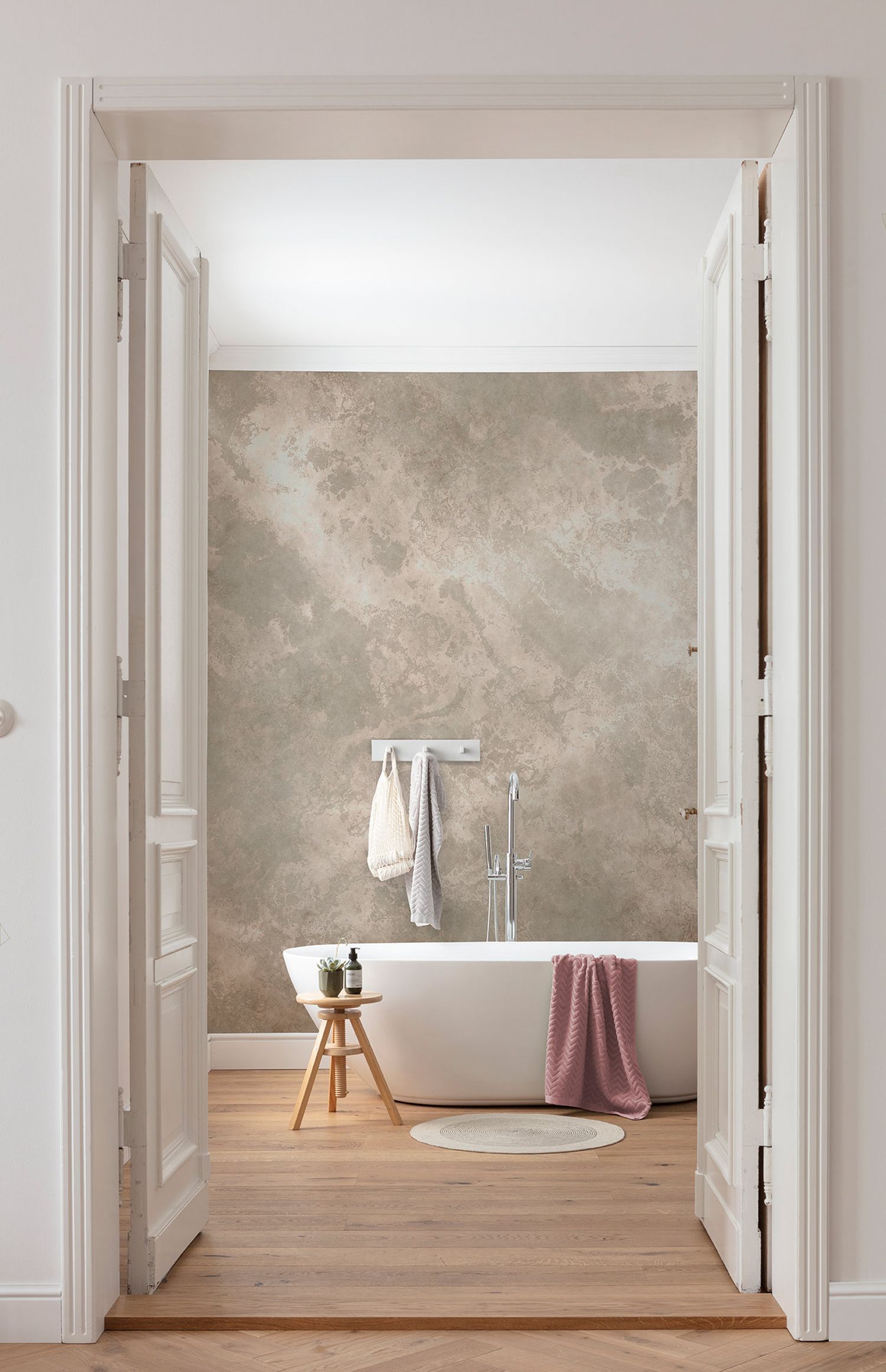Komar fotobehang marmer taupe - 350 x 250 cm - 610019
