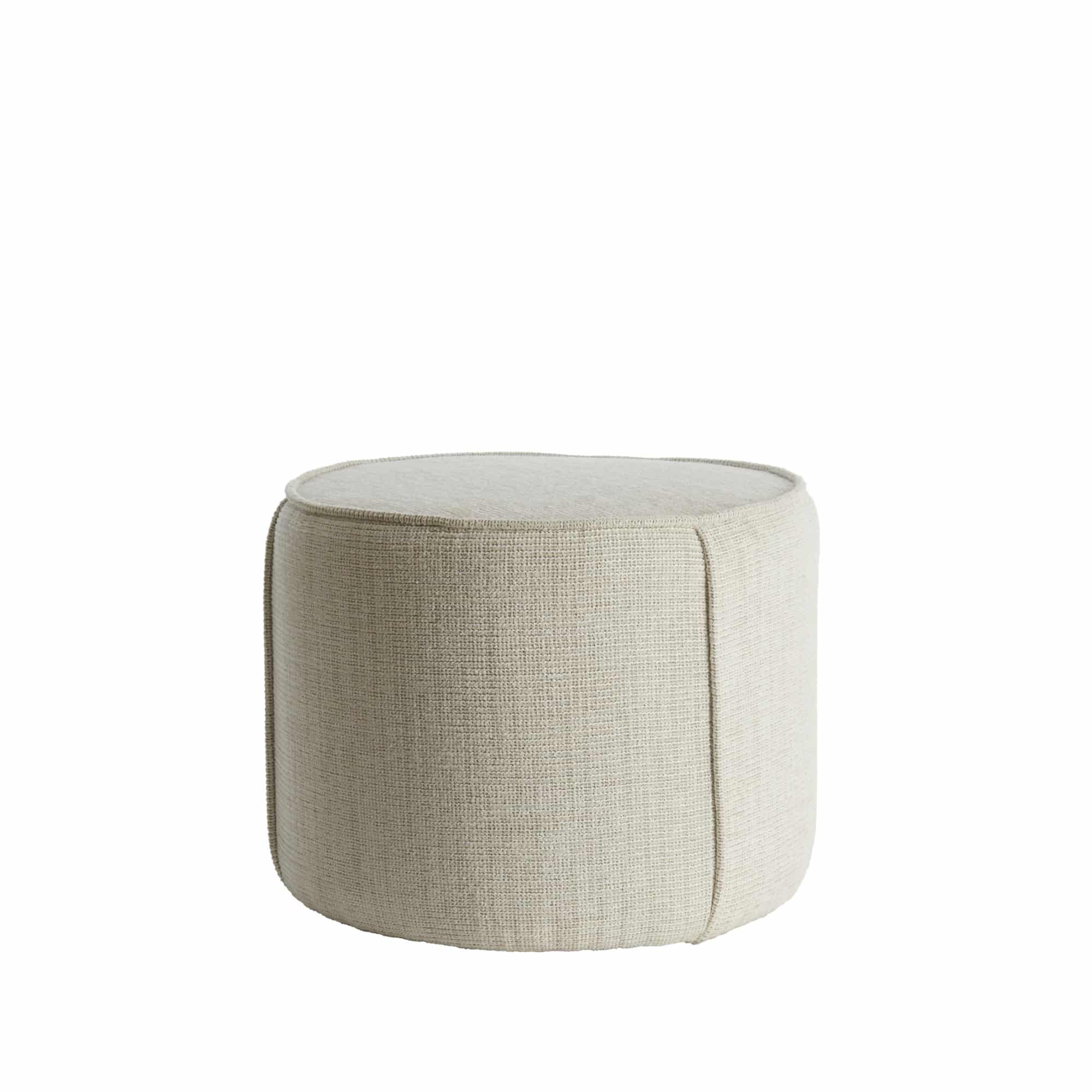 Light & Living poef Domoni - bruin - Ø50cm