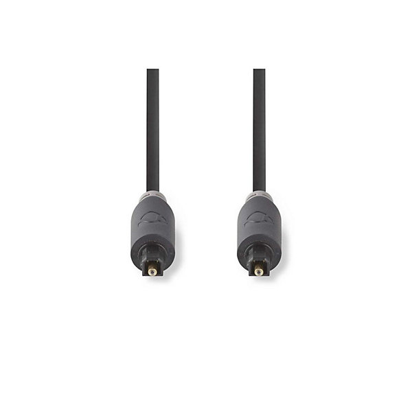 NEDIS-Cable audio optique TosLink Male-Male 1 m rond PVC