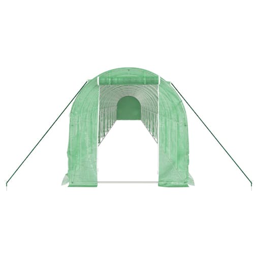 NNEVL Greenhouse with Steel Frame Green 36 m&sup2; 18x2x2 m