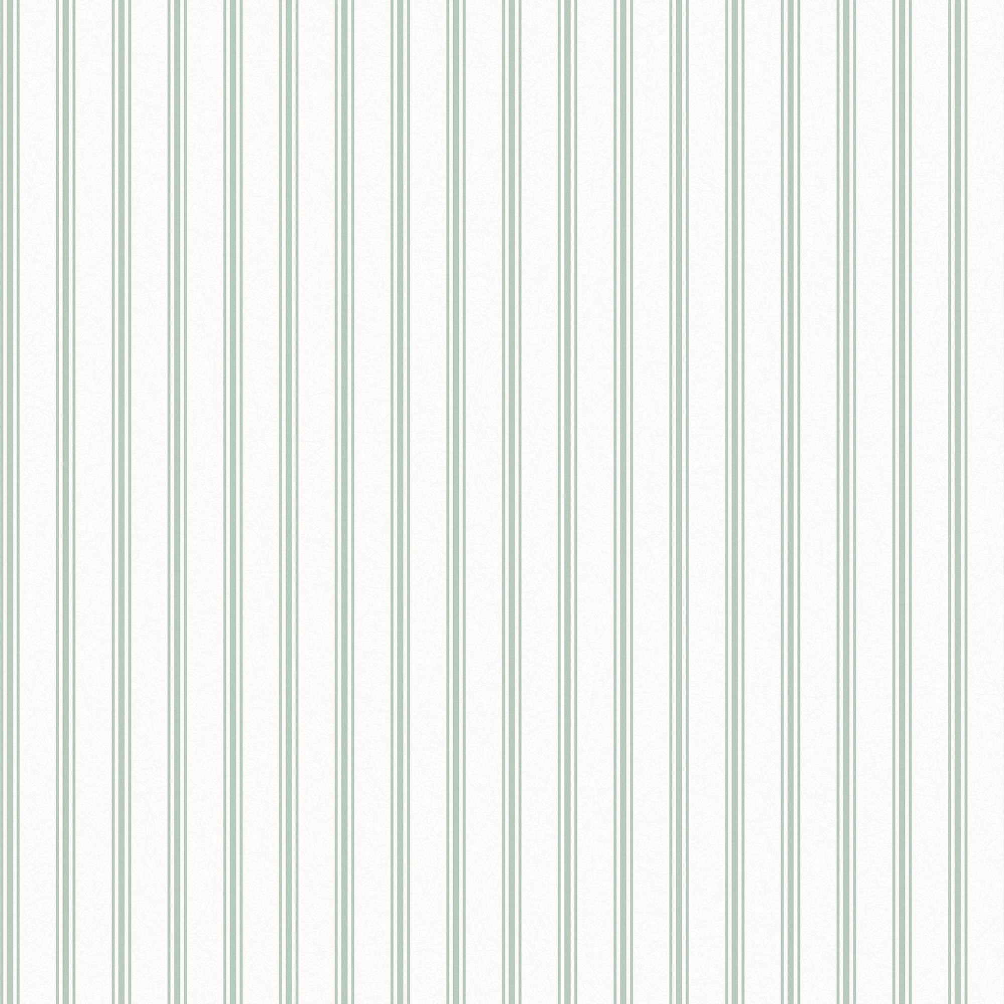 Laura Ashley Vliesbehang - Farnworth Stripe - Sage Green - Groen - 10mx52cm