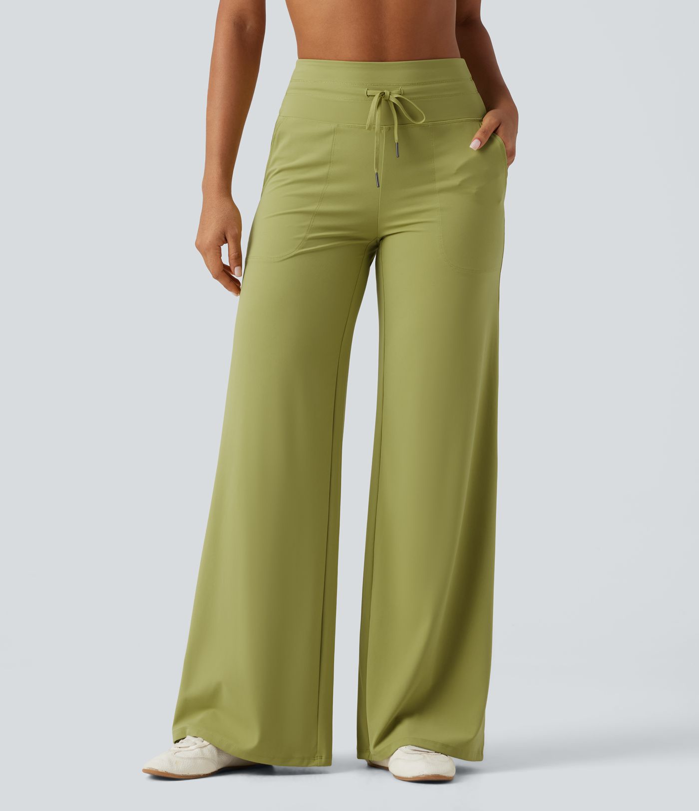 Pantalon yoga droit Halara UltraSculpt™ taille haute avec cordon de serrage et poches