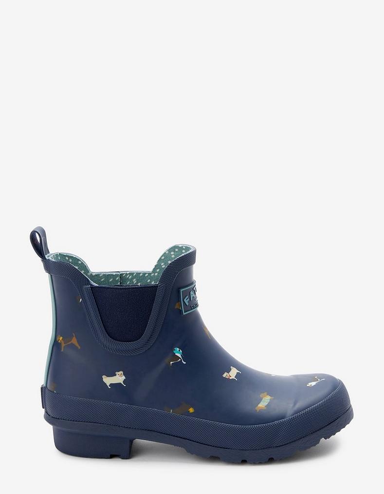 Dog Print Ankle Wellies