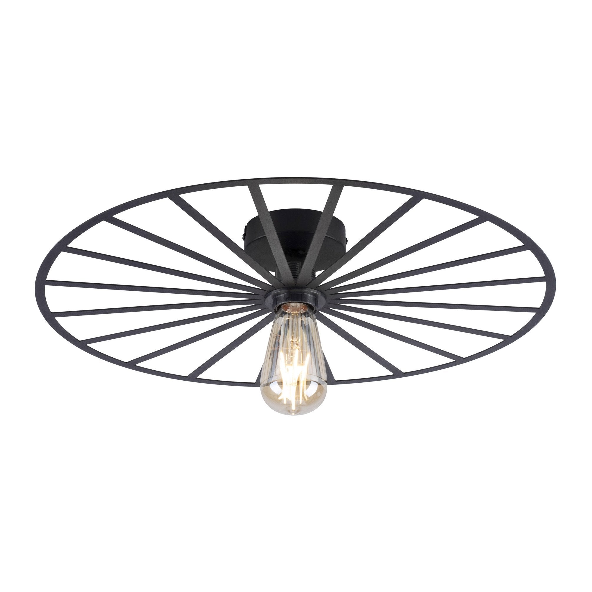 Paul Neuhaus plafondlamp Isabella - 1 lichts - 50 x 8.5  cm - zwart