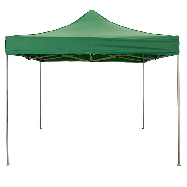 Gazebo pliant vert 3x3 m recouvert de PVC imperméable