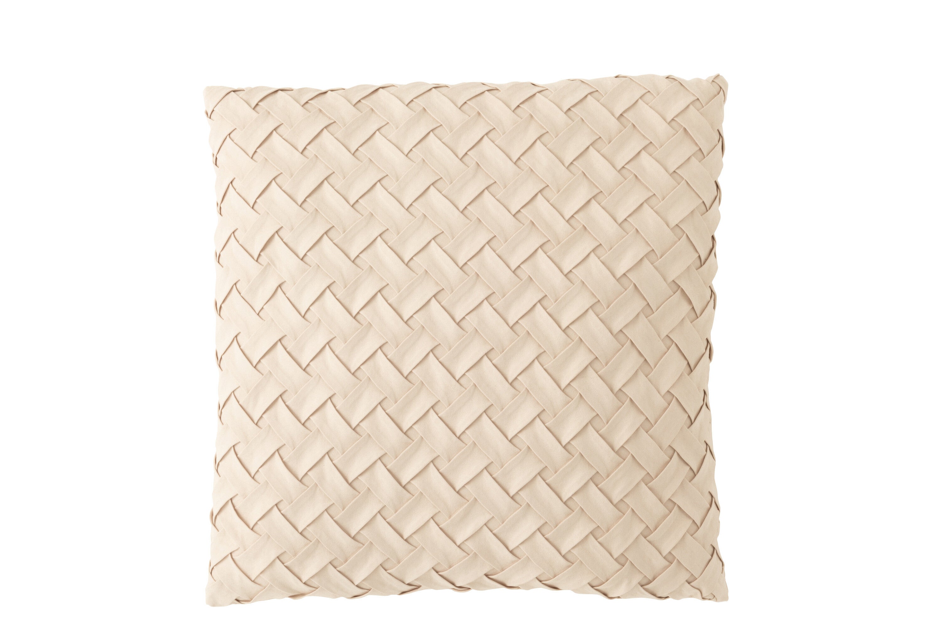 J-Line kussen Gewoven - polyester - beige