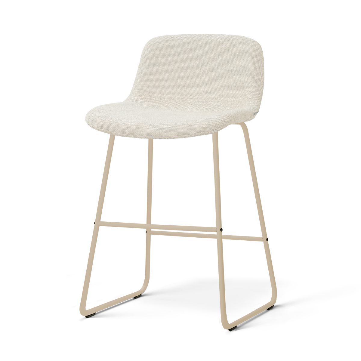 Nolon Nino-Mats barkruk cottonbeige - beige onderstel - 65 cm