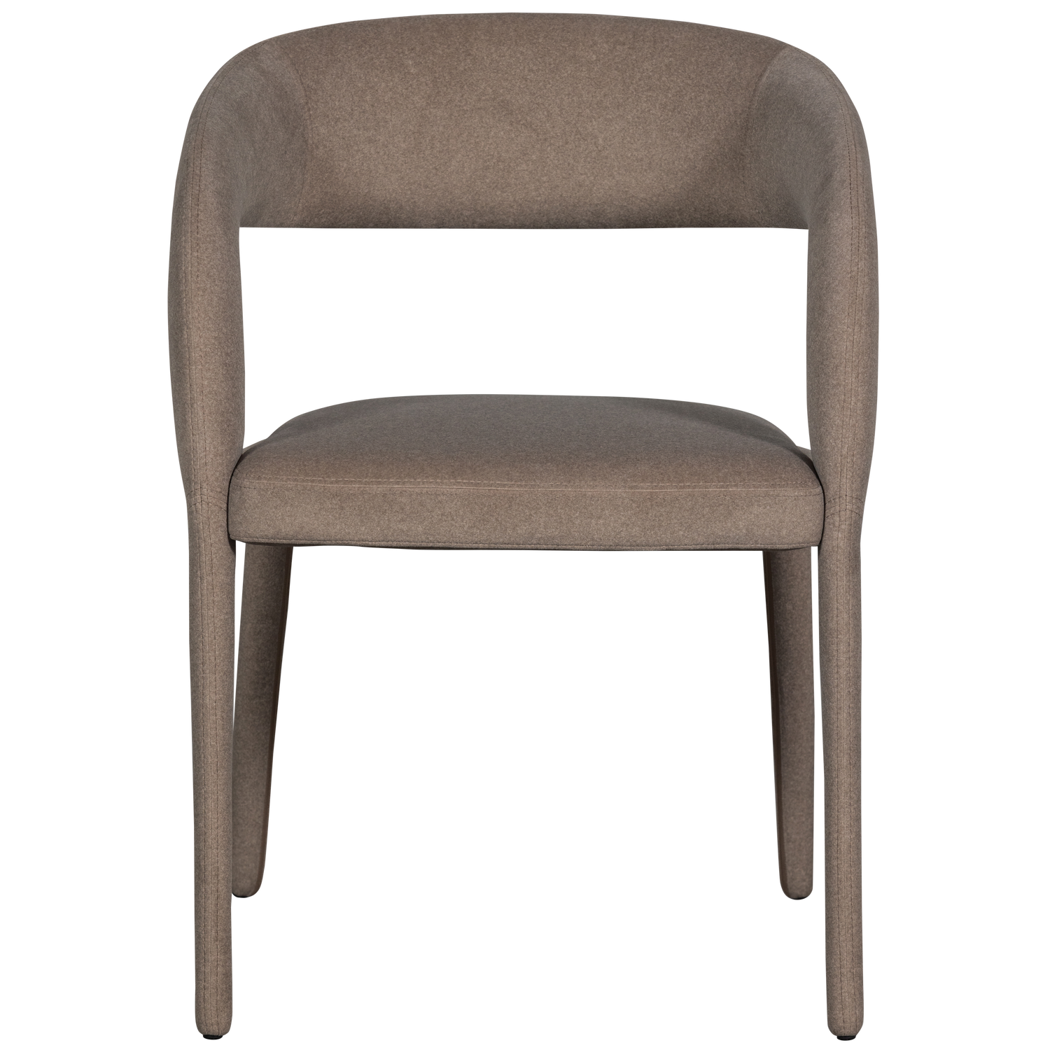 vtwonen eetkamerstoel Arms - Bruin - Polyester - 80x60x54