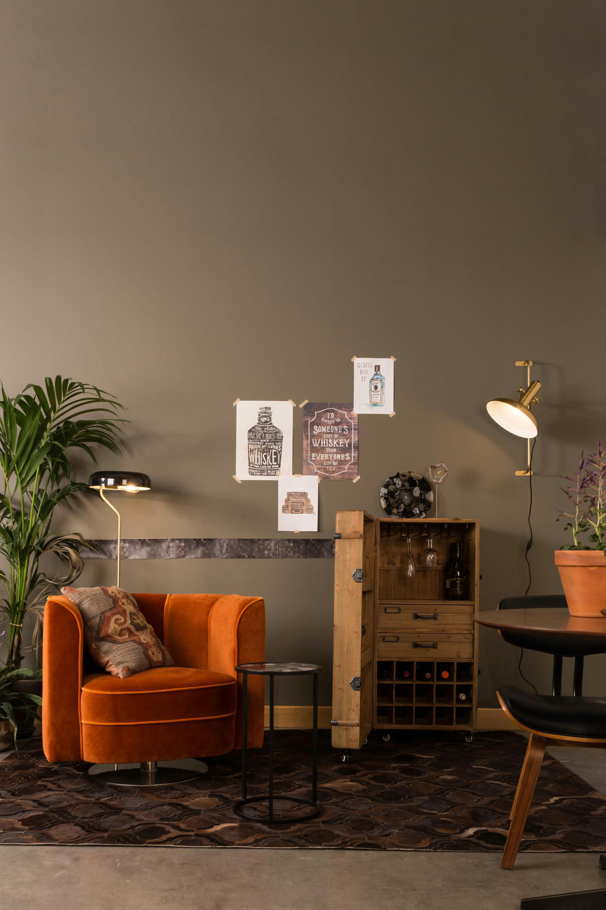 AGATE - Table d'appoint en agate multicolore