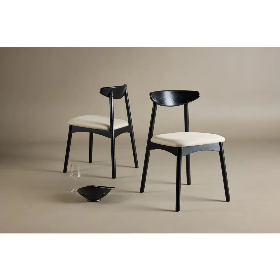 Svea - Umberto eetkamerstoel - eiken - zwart