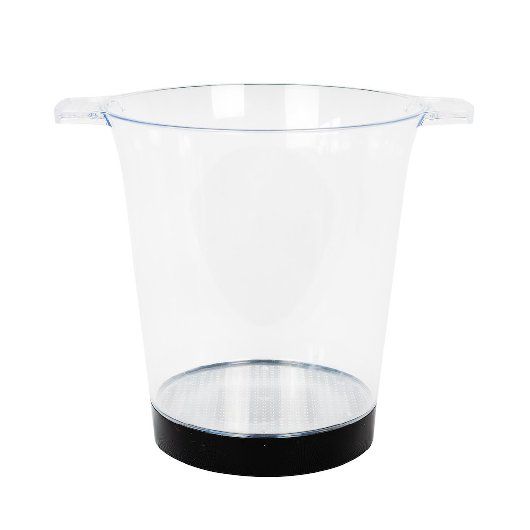 Lampa stołowa RGB COOLER przezroczysto-czarna LED 0.1W wys:23cm Eko-Light