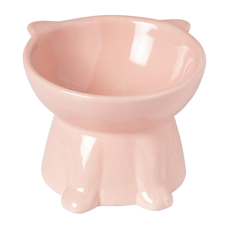 Voerbak voor kat - roze - &Oslash;10.3x13 cm