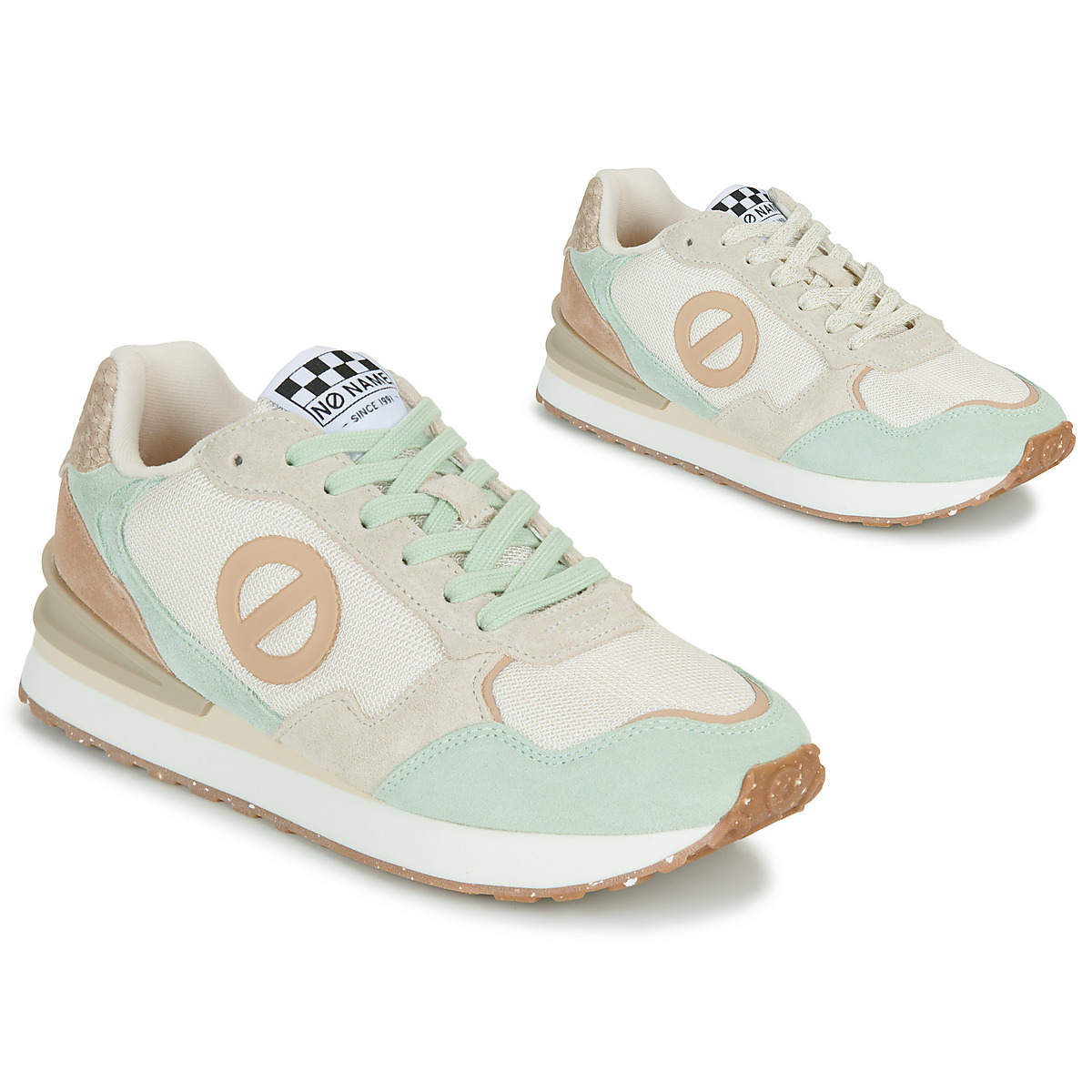 No Name - TOVA RUNNER W - Beige / Green / Pink