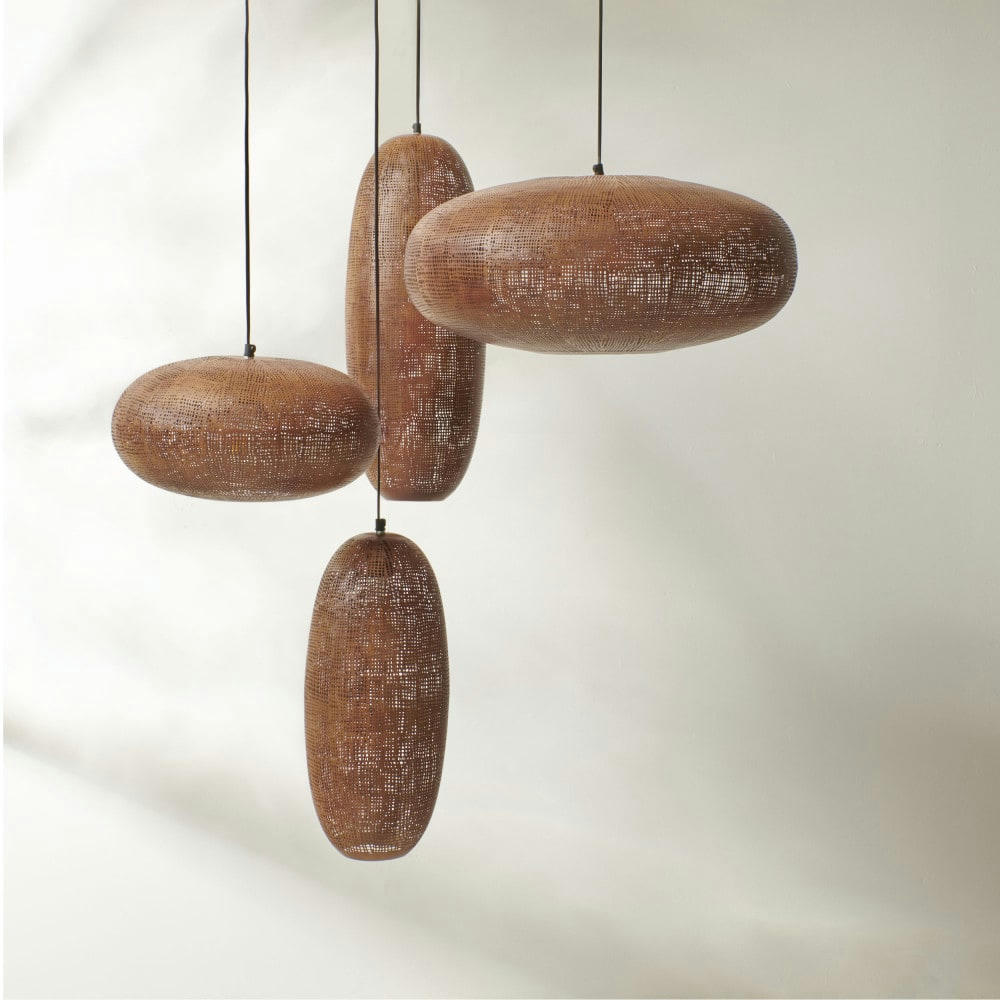 AMANI - Suspension en métal D56x24cm rouille