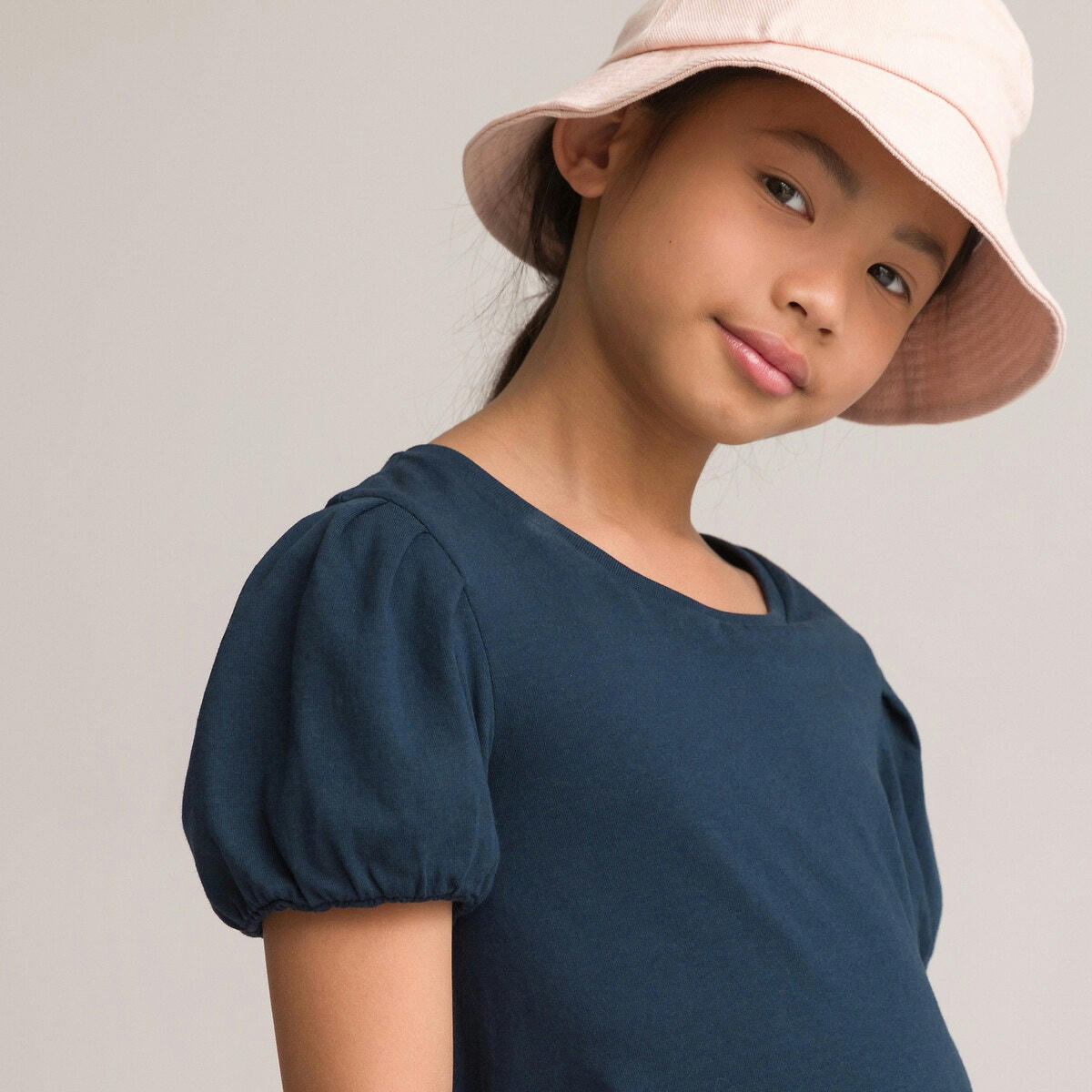 Robe à manches courtes forme ballon