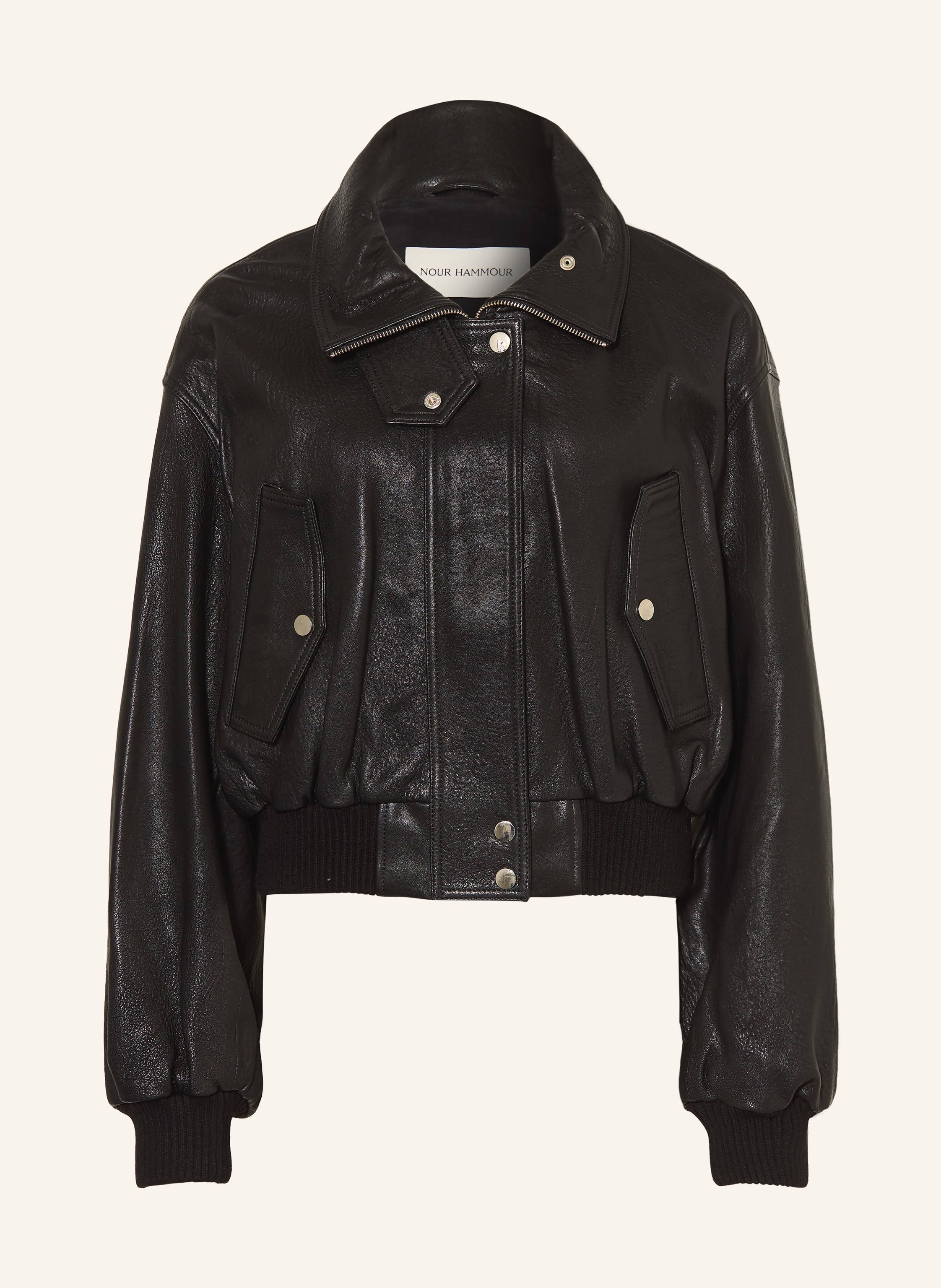 NOUR HAMMOUR Lederjacke BRIAR