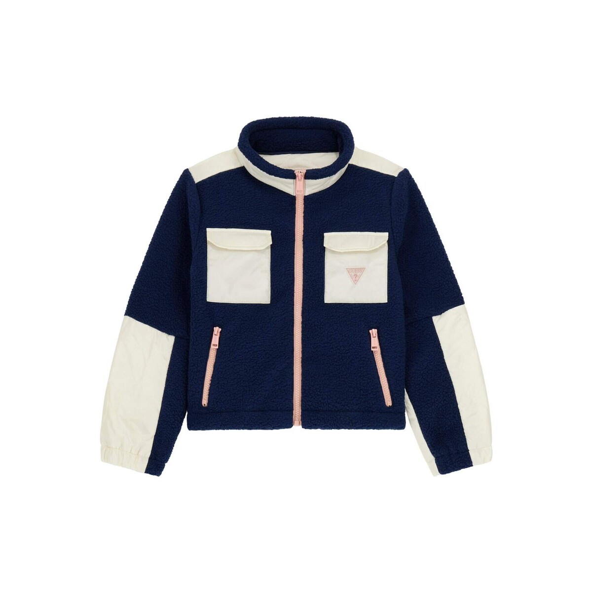 Guess - POLAR FLEECE LS PADDED JACKET - Marine