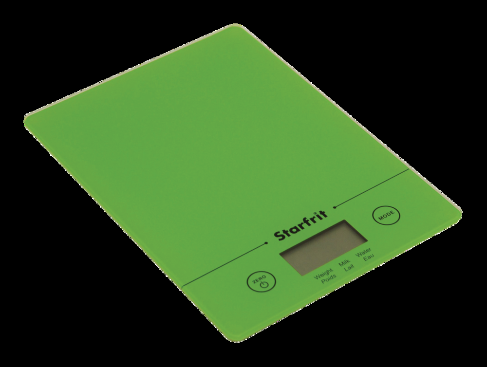 Starfrit Slim Glass Kitchen Scale, 5-kg, Assorted