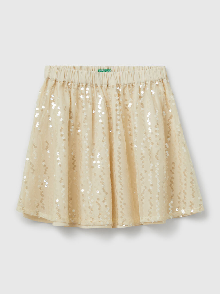 Skirt with sequins