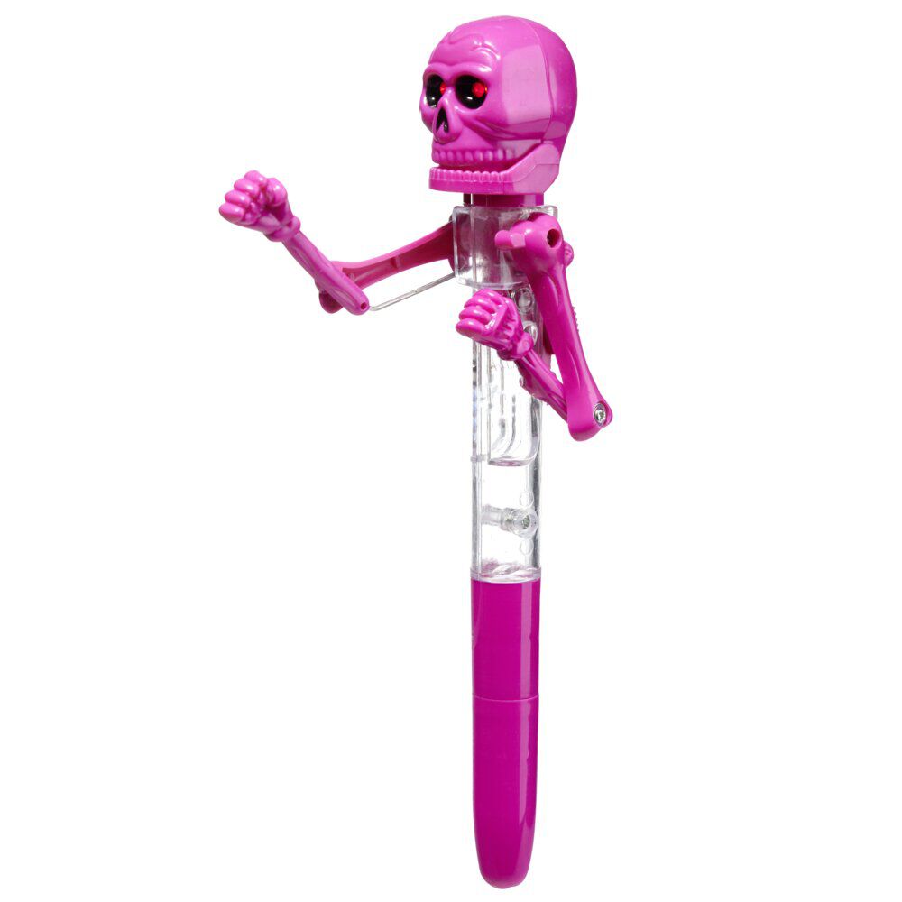 Stylo à bille fun squelette boxeur L14,5cm (4 modèles)