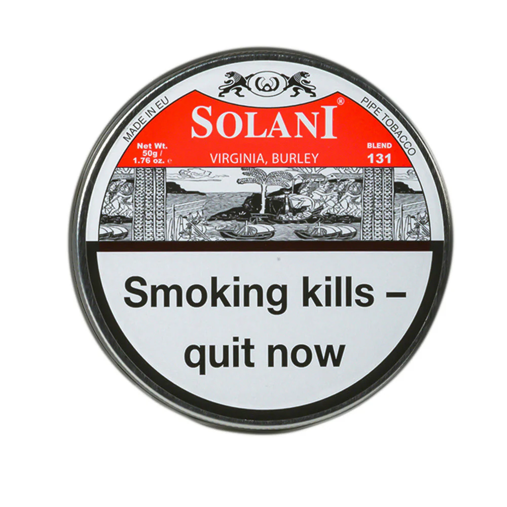 Solani Red Virginia Burley Label Pipe Tobacco 50g Tin