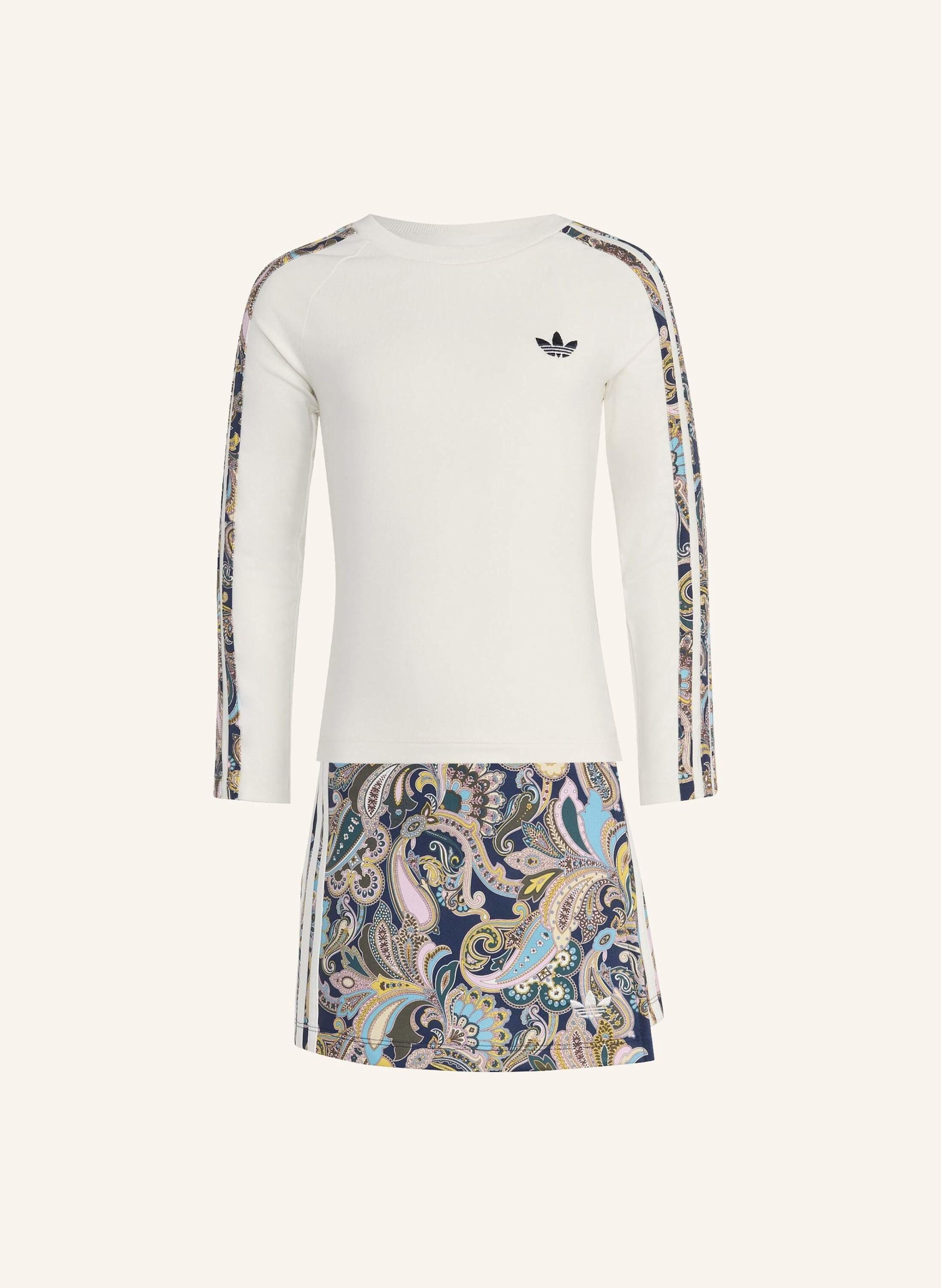 adidas Originals ADIDAS LIBERTY LONDON SET 3-STREIFEN TOP, LANGÄRMLIG, FIGURBETONT / SKORT, WICKELOPTIK