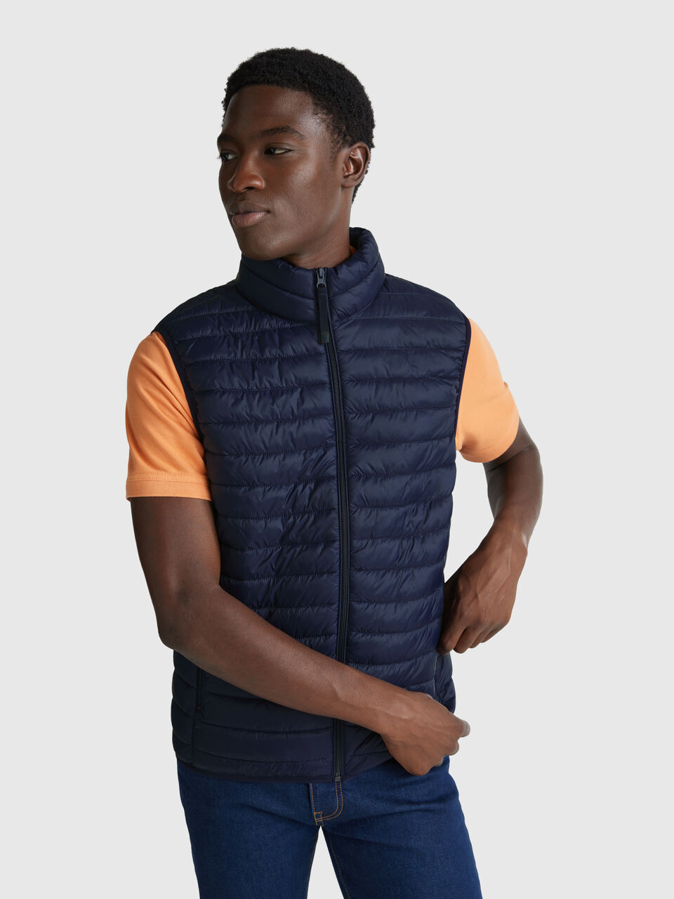 Regular fit padded vest