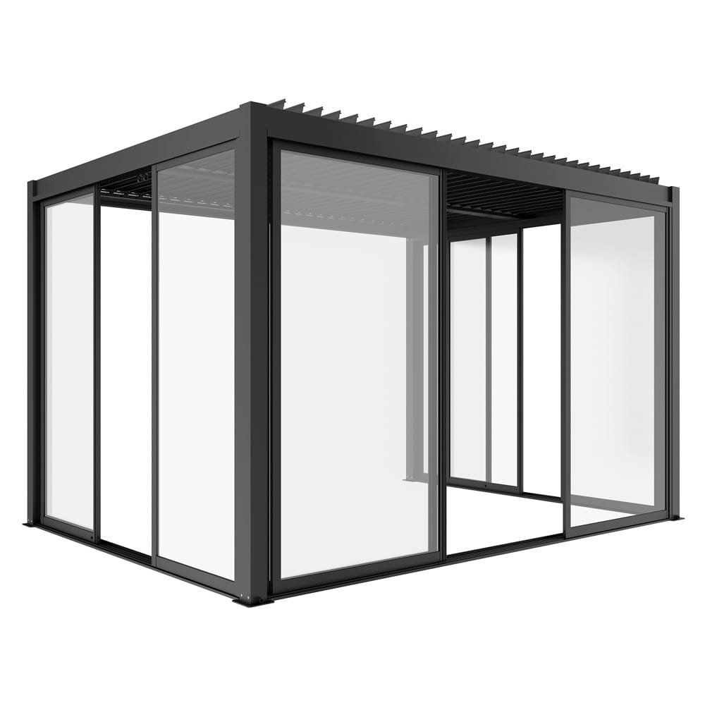 Drzwi przesuwne szklane Luxe 370x238cm antracytowe 4m