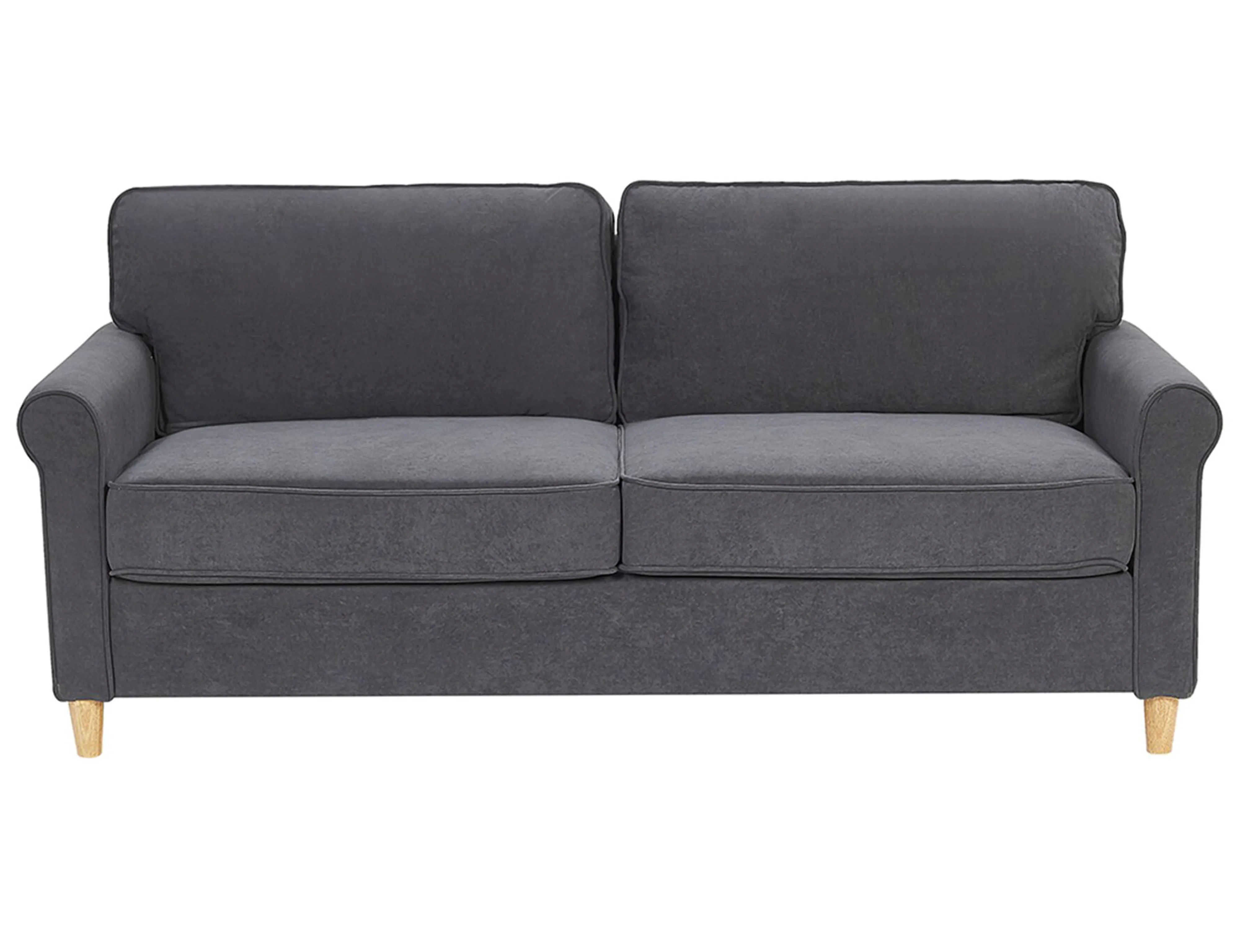 Sofa 3 Seater RONNEBY Velvet Dark Grey