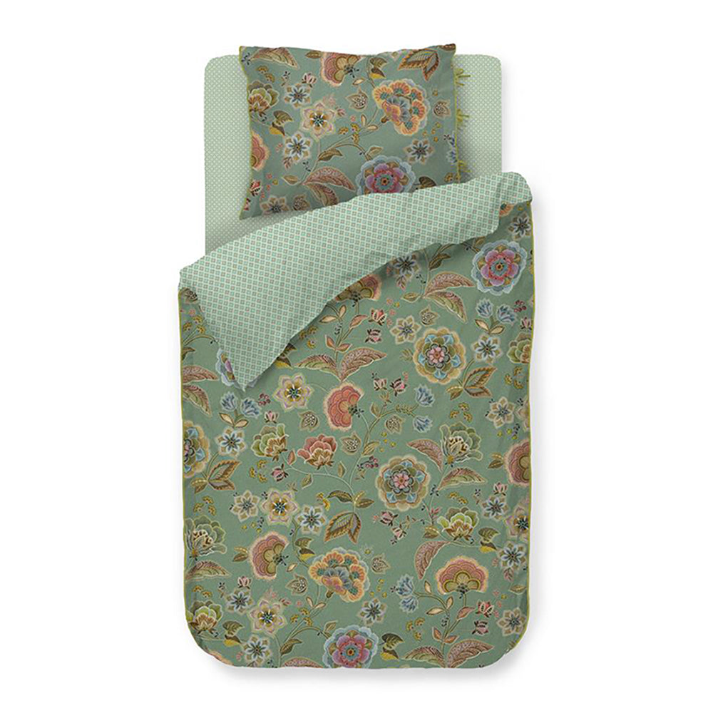 Pip Studio Matata Dekbedovertrek 140 x 200/220 cm - Groen